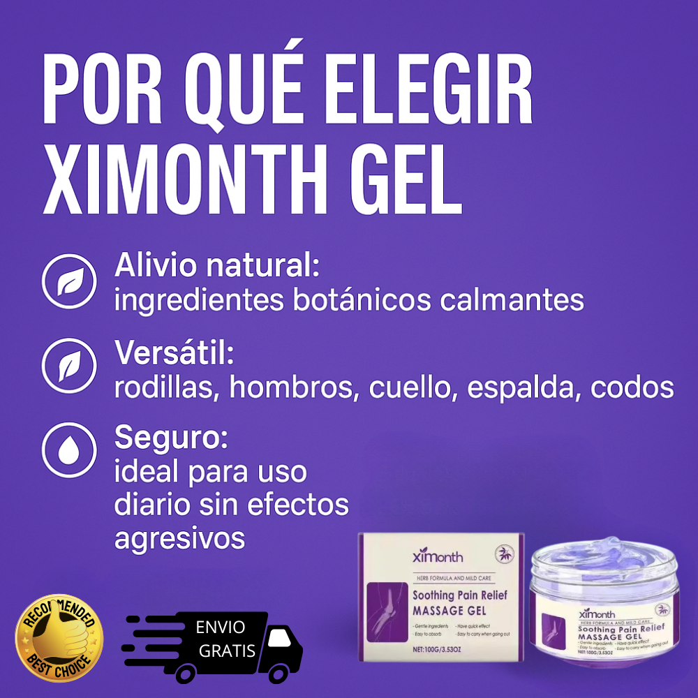 Gel Ximonth de masaje - Confort para tus articulaciones