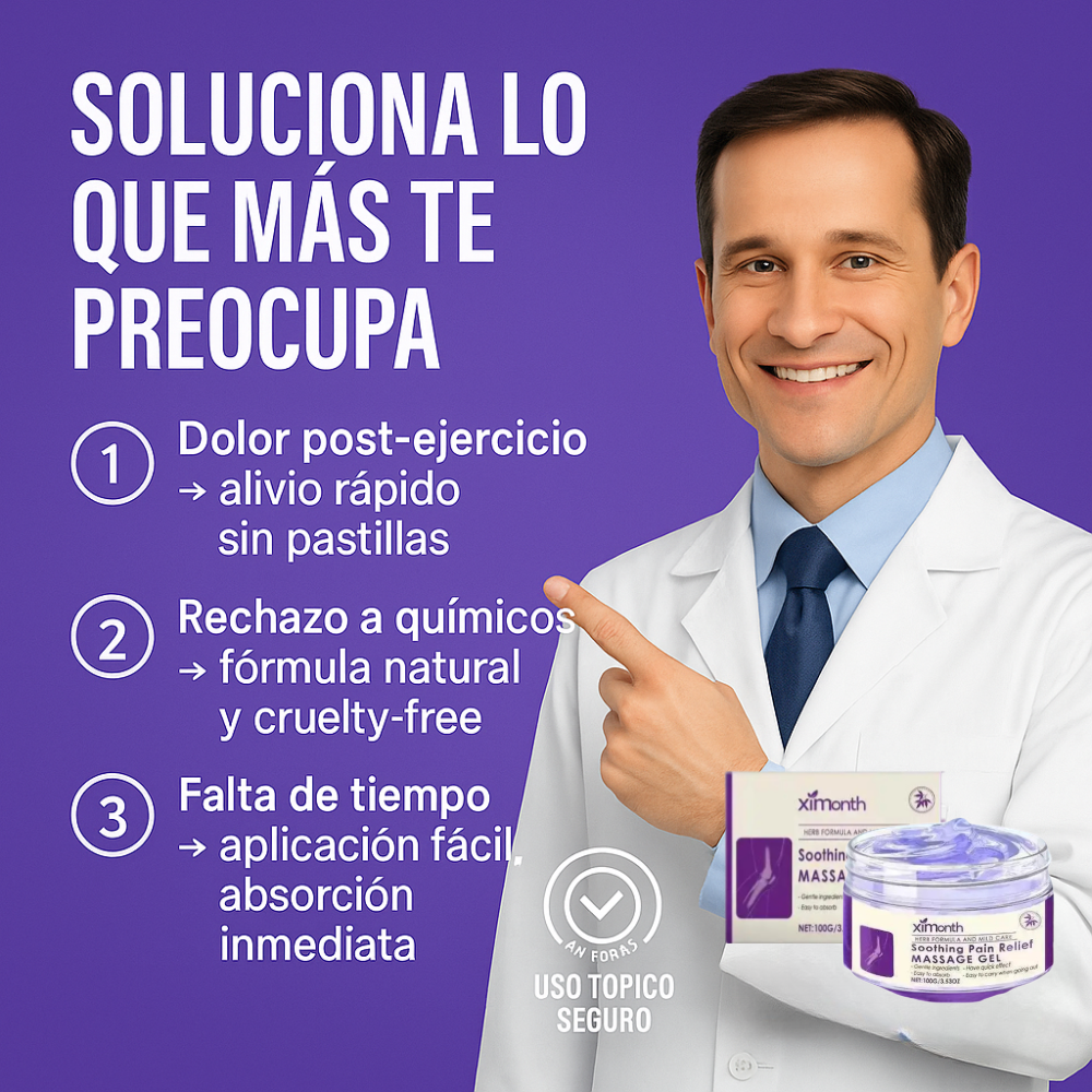 Gel Ximonth de masaje - Confort para tus articulaciones