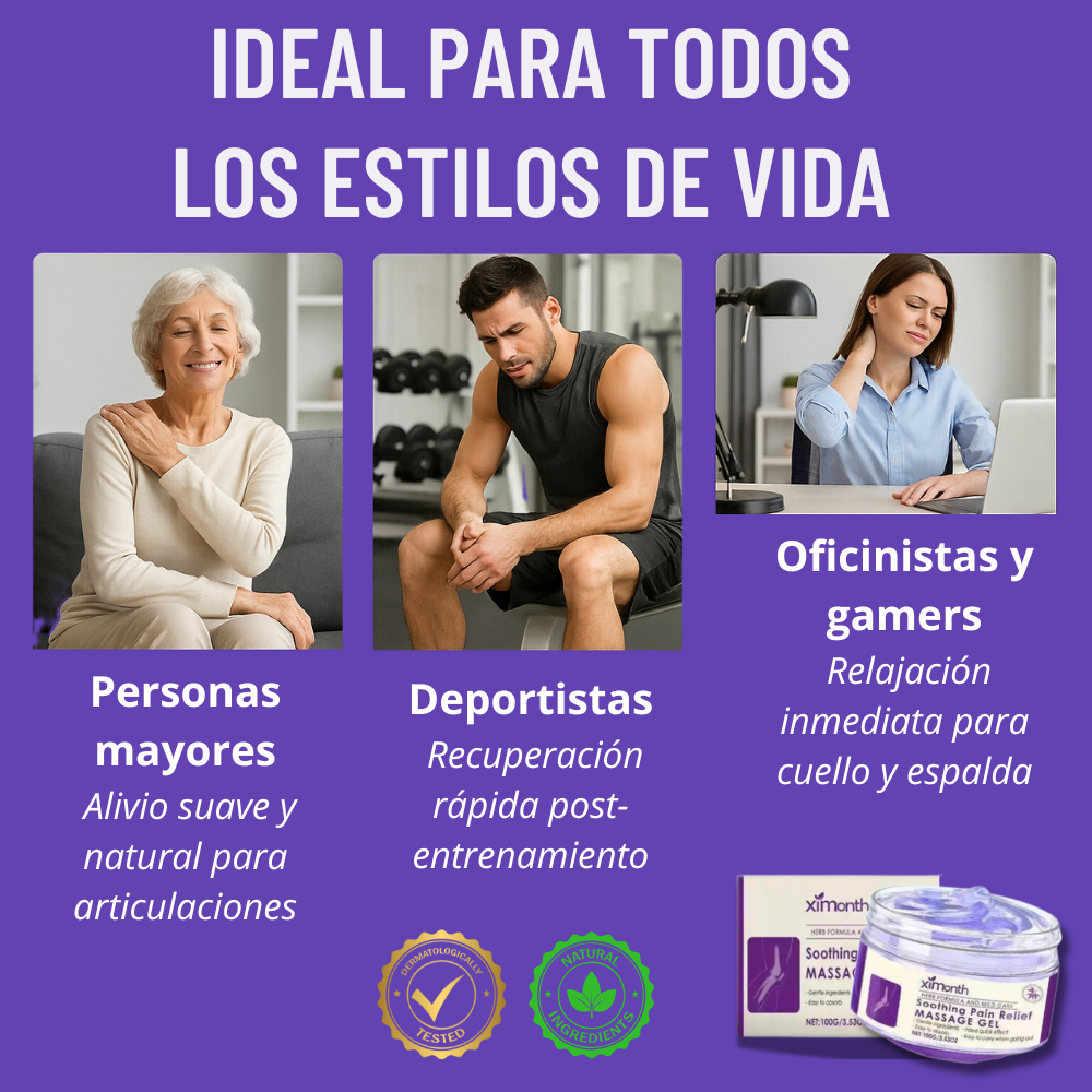 Gel Ximonth de masaje - Confort para tus articulaciones